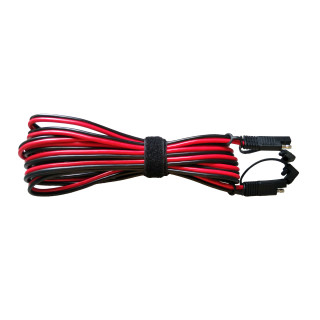 Extension cable 5m for solar bags red/black with SAE...