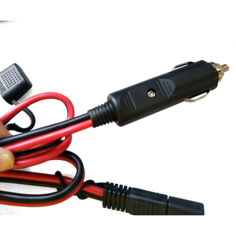 Cable for cigarette lighter 1 5m for solar bag