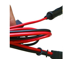 Cable for cigarette lighter 1.5m for solar bags with SAE plug and fuse, 4qmm