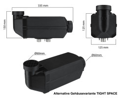 Autoterm Air /Planar 2D Diesel Standheizung 12 o. 24V, Höhenkit, Bedienteil wählbar