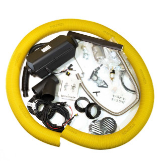 1% Camper-Kit - Heizungs-Komplettset mit 4kW Leistung, 12V, Drehregler-Bedienteil, 48mm Flansch