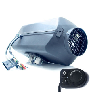 Diesel heater boat installation kit with Autoterm Air 4D (Planar 44D) 12V, optional side wall feed-through and Simple Control Panel