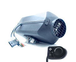 Diesel heater boat installation-kit with Autoterm Air 4D (Planar 44D) 12V, trough-hull-fitting optional and rotary control unit