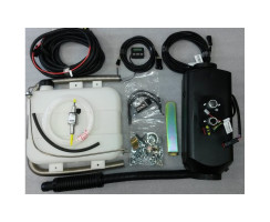 Diesel heater boat installation kit with Autoterm Air 4D (Planar 44D) 24V, optional side wall feed-through and OLED control panel