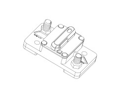 Circuit breaker with reset switch M6 (1/4") 30A