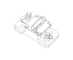 Circuit Breaker Switchable M6 (1/4") 70 amp