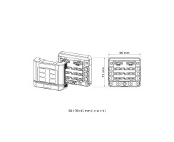 6-way 12/24V fuse holder with quick connections and LED failure indicator