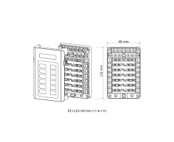 Fuse Box 12 Way Quick 12/24V w. negative Bus Bar and LED Indicator