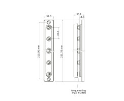 Busbar 150A 6xM6