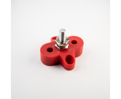 Collection and distribution bolt, single M6, red