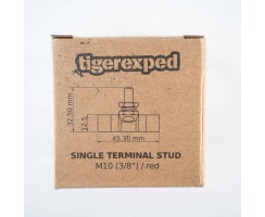 Terminal Stud Single, M10 red