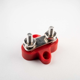 Terminal Stud Double, M6 red