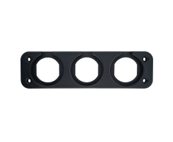 Mounting Panel Triple  for 1 1/8 " built-in devices