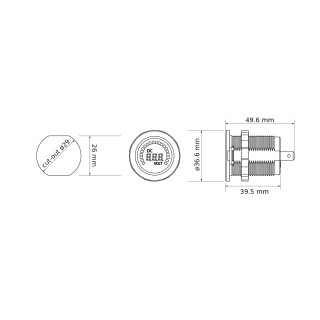 Kleines 12 Volt LED Voltmeter, Digital Kaufen