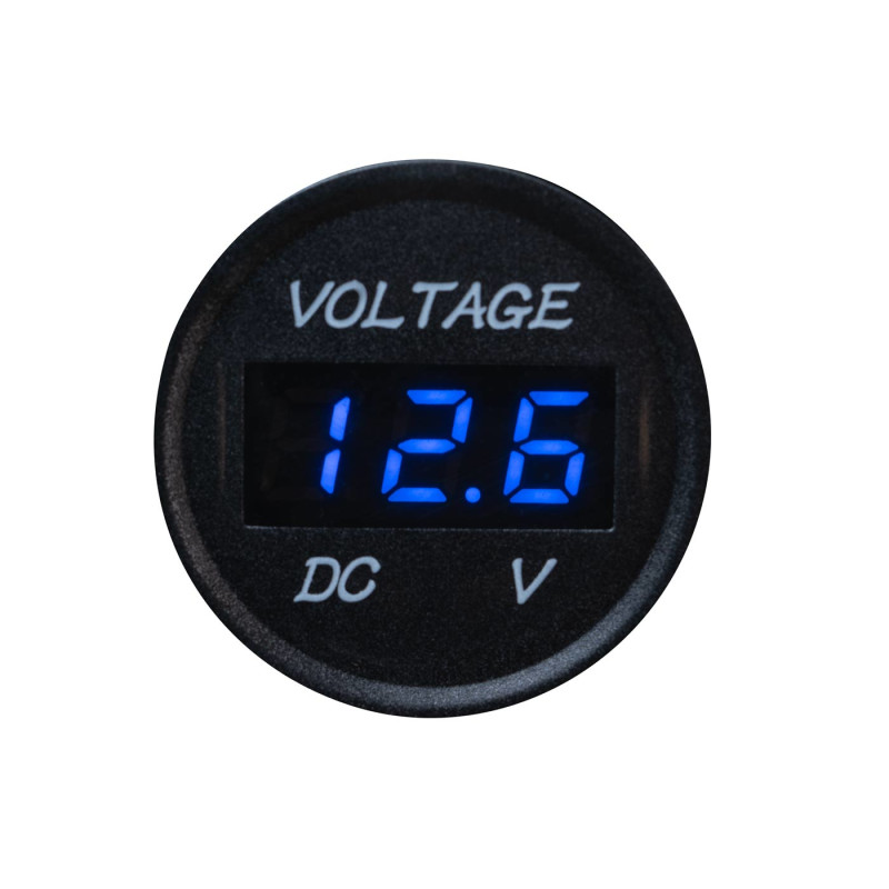 Voltmeter 12/24V Digital LED Display wasserdicht, Einbaumessgerät