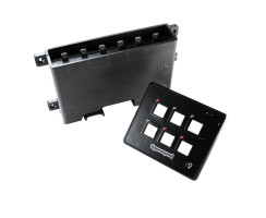 Switch panel boat / motorhome 12V and 24V flexible mounting thanks to REMOTE CONTROL PANEL with 6 ports, waterproof