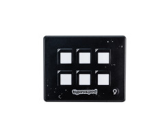 Switch panel boat / motorhome 12V and 24V flexible mounting thanks to REMOTE CONTROL PANEL with 6 ports, waterproof