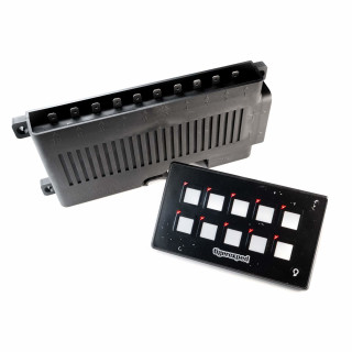 Switch panel boat / motorhome 12V and 24V flexible mounting thanks to REMOTE CONTROL PANEL, 10 ports with Bluetooth