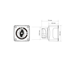 Batterie-Hauptschalter für Wohnmobil und Boot mit Erregerfeldabschaltung, 48V / 275A
