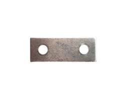 Base plate natural aluminum 40x15x2 mm