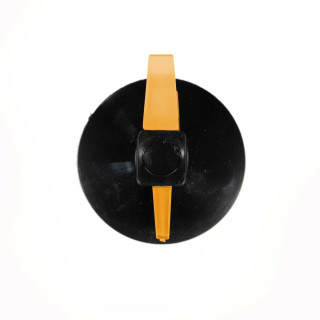 Saugnapf schwarz 60 mm mit Goliath-Haken in gelb