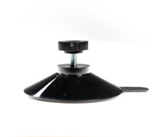 Suction cup black 50 mm with M4 x 10 mm thread and...