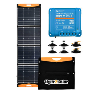 Foldable Solar Charger with 2 USP Ports and MPPT Chargecontrol