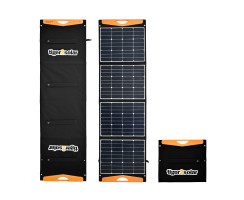 Solar bag 160Wp "big tiger 160/USB truck edition" with 2xUSB and cable set (12V/24V suitable, ETFE surface), charge controller optional