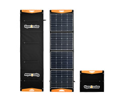 Solartasche 160Wp "big tiger 160/USB" mit 2xUSB und Kabelsatz (12V/24V-geeignet, ETFE-Oberfläche)