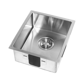 Camper sink in 3 sizes made of stainless steel, variably mountable