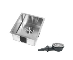 Camper sink in 3 sizes made of stainless steel, variably...