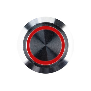Stainless steel push button switch with red LED for 12V,...