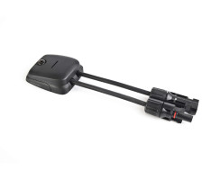 Horizontal cable entry, double, black, 5-6 mm cable