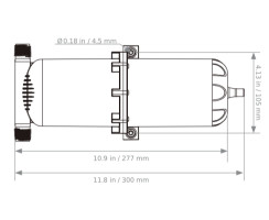 Pressurised storage tank / accumulator tank 1l - Original tigerexped