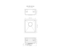 Camper-Spüle "Vanlife" von Queensize Camper, 340 x 290 x 150  mm