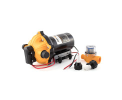 Druckwasserpumpe mit Bypass 18 l/min, 4 bar für 12V-...