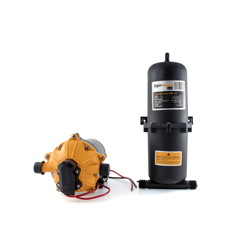 Pressure Water System for RV / Boat Pump & Accumulator Tank Bundle