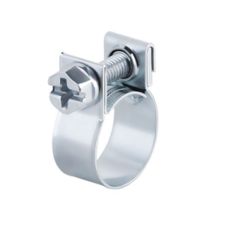 Mini Clamping Jaw Hose Clamp for 15 mm hose diameter max, W4 (stainless steel 1.4301)