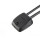 Horizontal cable entry, double, black, 6-10 mm cable