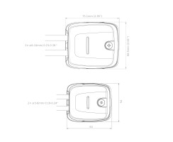 Double horizontal cable seal without glueing - from Scanstrut