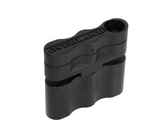 Lockable holder for Overland Fuel fuel and water canisters, black