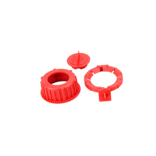 Screw cap kit for fuel and water canisters, red