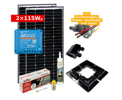 Solar Komplettset 2x 115Wp für Camper & Wohnmobil