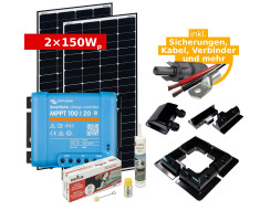 Solar Komplettset 2x 150Wp für Camper & Wohnmobil