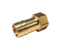 Screw-On Hose Nozzle, Brass G 1/2 for hose ID 19 mm, AF 24