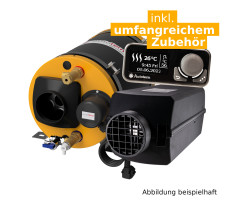 Warmduscher-Kit 2.0 - Autoterm Air 4D 12V + combiBOIL 7l 12V 300W mit Comfort Boiler Control