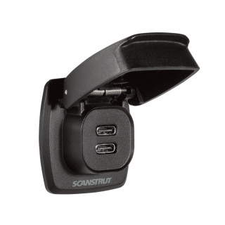 Wasserdichte Doppel USB-C Schnell-Lade-Steckdose 12-24V Flip Pro Max von Scanstrut