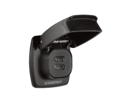 Wasserdichte Doppel USB-C Schnell-Lade-Steckdose 12-24V...