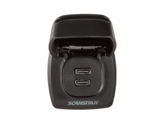 Wasserdichte Doppel USB-C Schnell-Lade-Steckdose 12-24V Flip Pro Max von Scanstrut