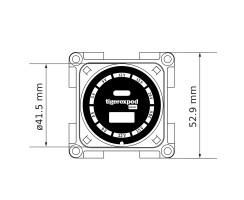 USB-C/USB-A Buck-Boost Converter Socket 100W "convertiger 100" with or without Installation Fitting